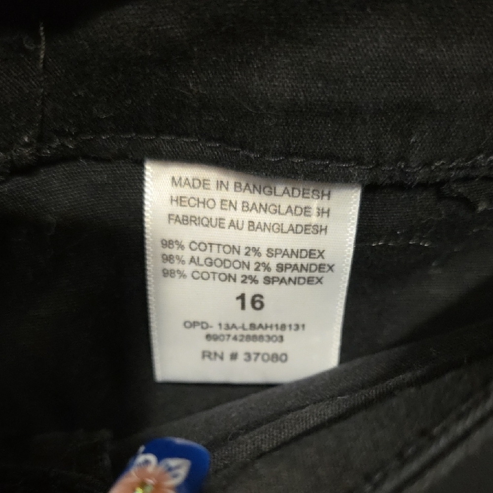 (J42) Black Capri Pants Sz 16 Womans - Picture 5 of 5